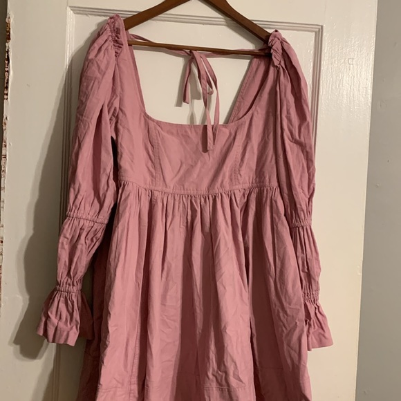 ✨ NWOT Anthropologie Square-Neck Corduroy Babydoll Mini Dress Sz L - Picture 6 of 10